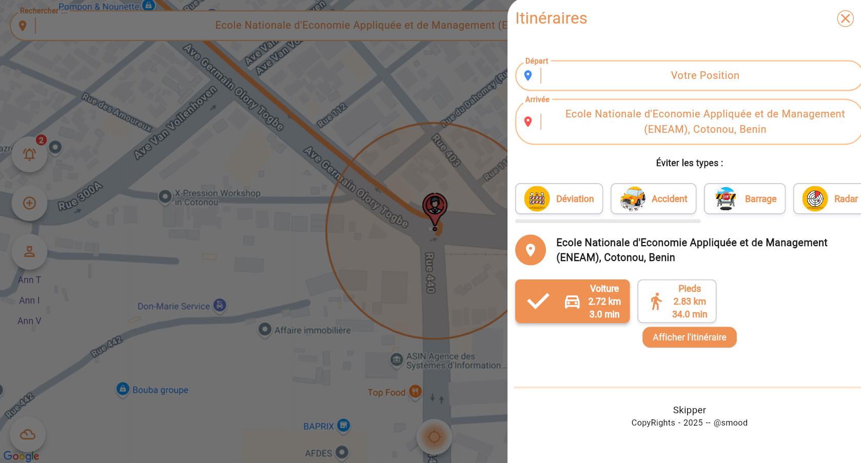 Skipper - Navigation & info trafic